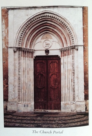 Door of the church of St. Francis in Orvieto