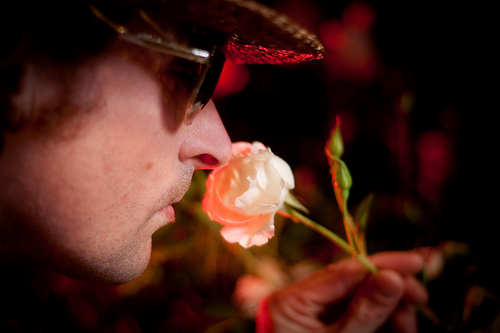 Sniffing a Rose
